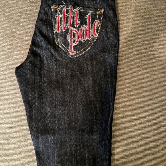 VINTAGE Y2K SOUTHPOLE DARK DENIM EMBROIDERED JEANS - Picture 8 of 8